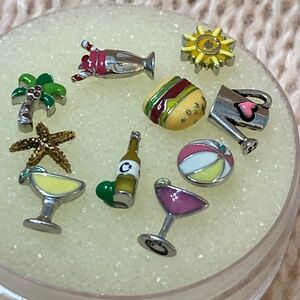 Origami Owl Floating Charm lot 10 SUMMER